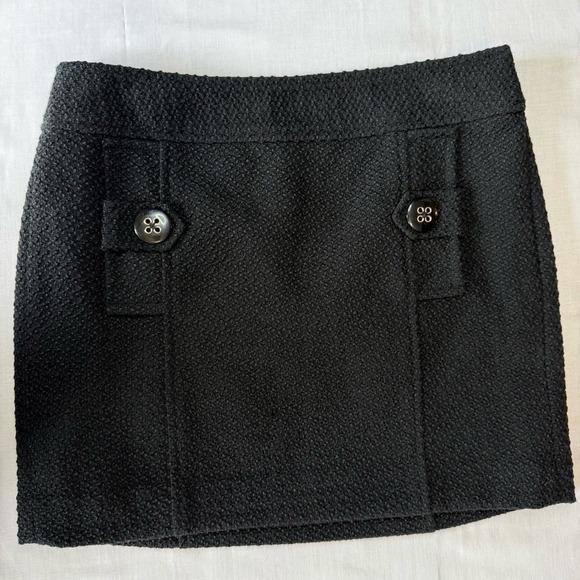 Banana Republic Black Textured Mini Skirt - Picture 2 of 15